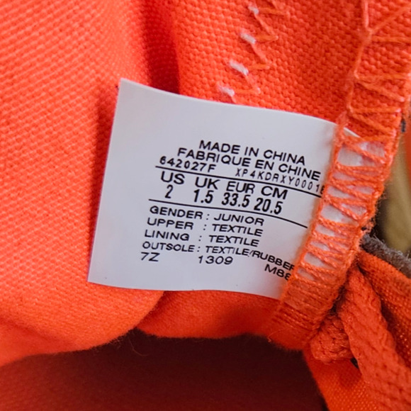 Converse Chuck Taylor All Star Double Tongue Neon Animal Print Junior Size 2 - Picture 14 of 14